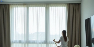 Delicate sheer drape cleaning beenleigh Matty Curtain Cleaning